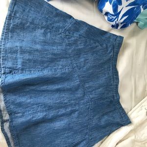 Madewell denim skirt
